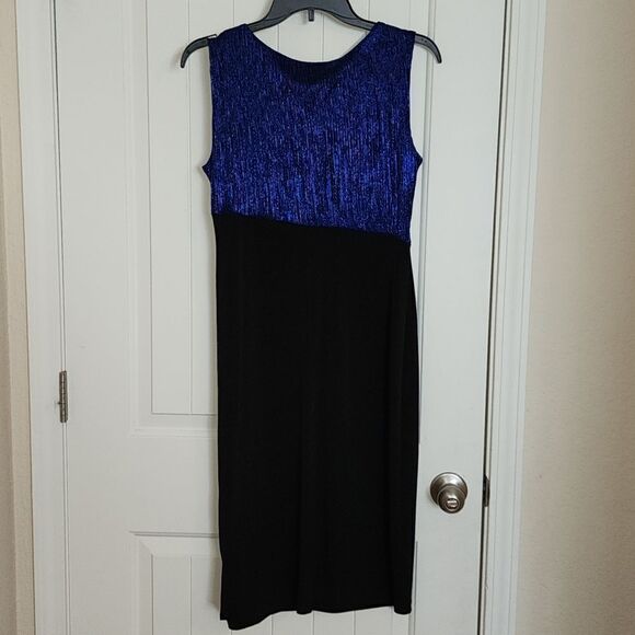 Black and Blue metallic Dress - Picture 4 of 5